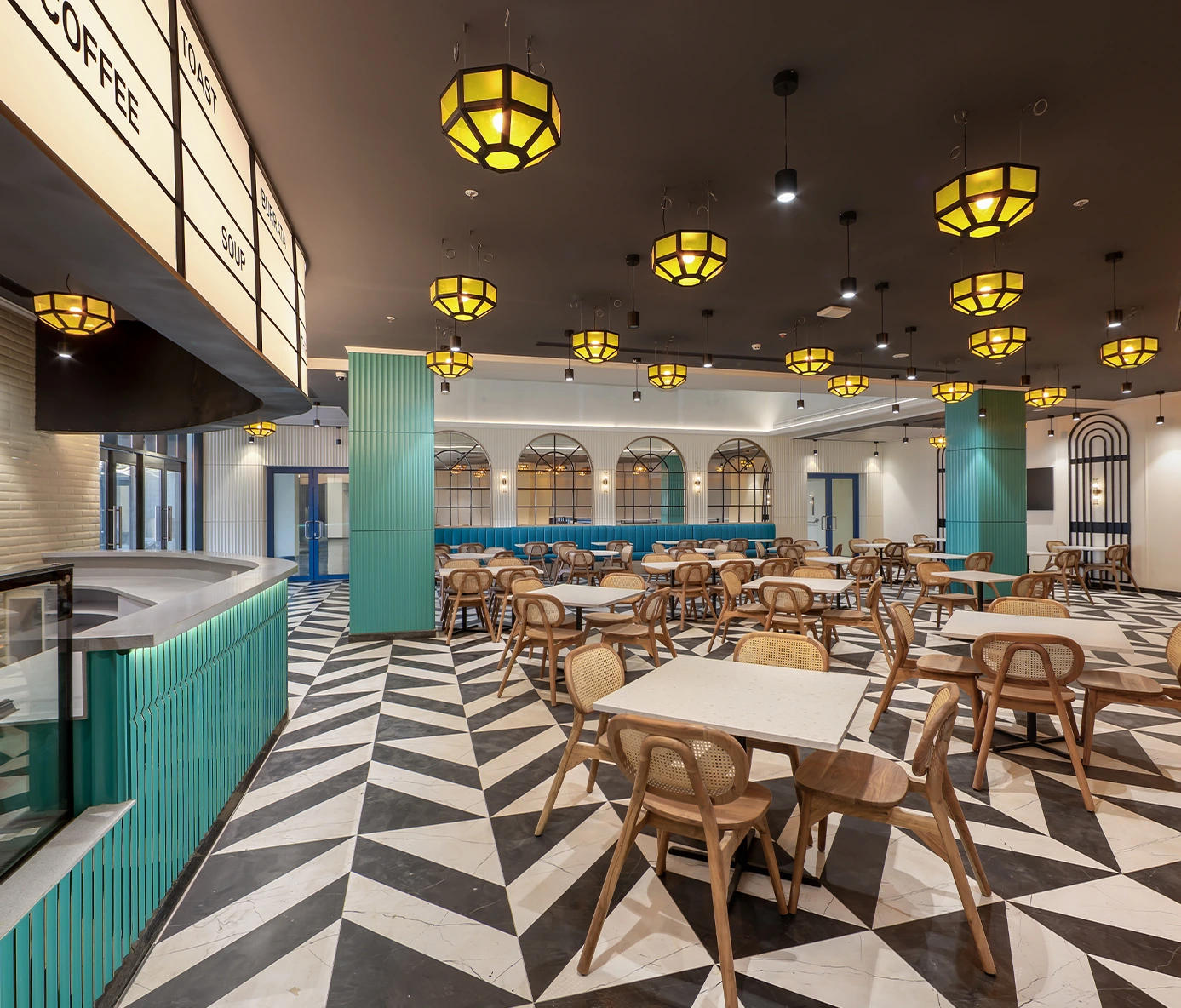 Institutional interior design projects by Brawn Globus